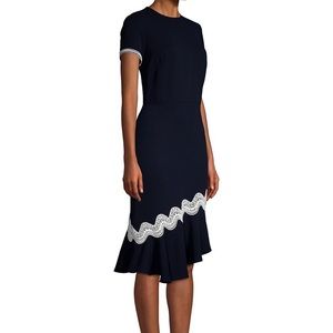 NWT Shoshana dinan crochet-trim dress size 6